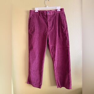 GAP Men's Corduroy Pants in Burgundy